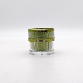 30ML 고품질 1oz 30g 녹색 색상 빈 화장품 담그기 분말 컨테이너 크림 두꺼운 벽 아크릴 플라스틱 항아리